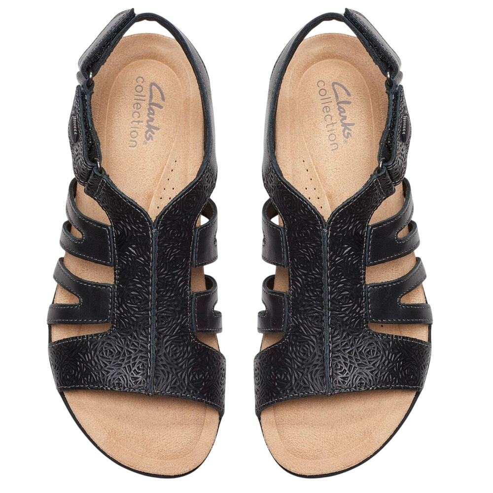 CLARKS April Belle Black Leather Sandals
US Size Womens 12 / Eur 44 New w/o Tag